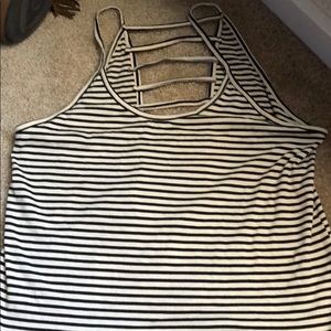 Striped crop top